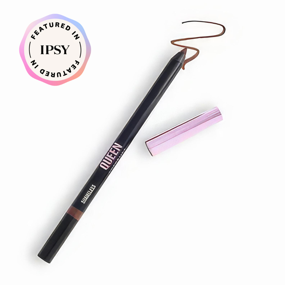 Lip liner with pink cap on white background, featuring IPSY logo.