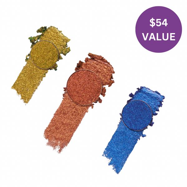 Multichrome eyeshadow trio