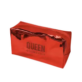 Queen Cosmetics Metallic Red Makeup Bag - Queen cosmetics 